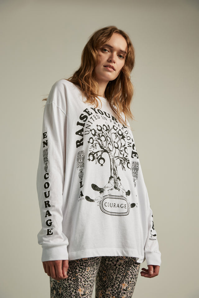 Longsleeve Igor raise your voice white - Raise your voice. Pre-Spring 24 brings this fun piece back... - 1/3