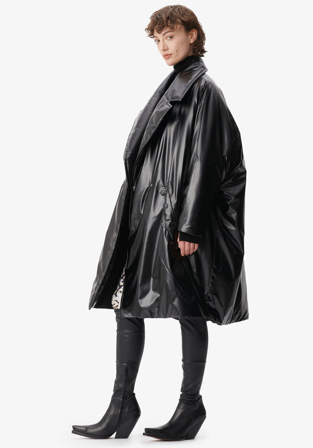 Coat Ophir black - Enjoy the cocoony feel of this very special design this... - 2/6