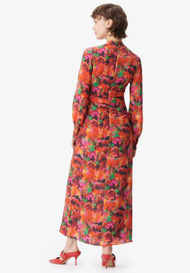 Dress Damala shibori flower - A touch of seduction. An ultra feminine silhouette is enhanced... - 3/5