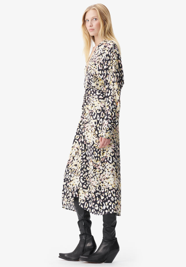 Dress Diala floral leo - A flowing viscose jacquard design is complemented by a vibrant... - 2/6