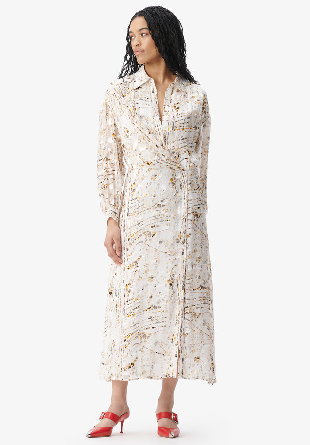 Dress Dijan stripy leo - With its rich fabric and new stripy leo print, this... - 1/5