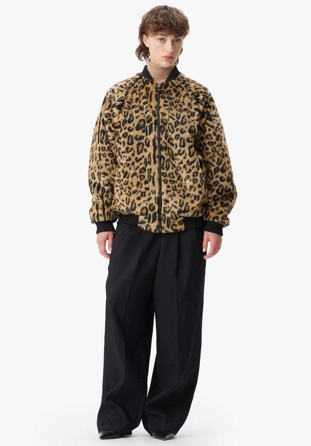 Jacket Janna leo fake fur - Featuring a wild leo print, this punky fake fur bomber... - 4/8