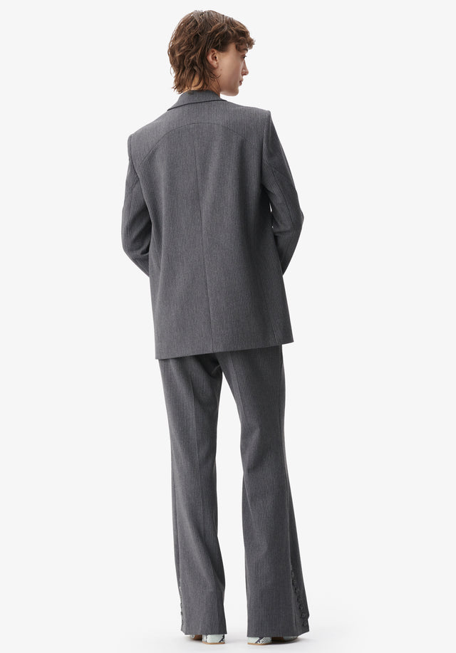 Jacket Jula anthracite stripe - This classic suit jacket is made from a super comfortable... - 3/6