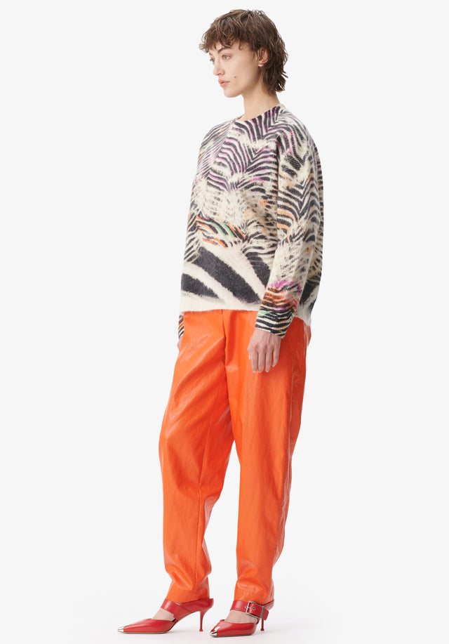 Jumper Kacylito zebra shibori - Knitwear with a distinctive style. Featuring a distressed zebra print... - 2/6