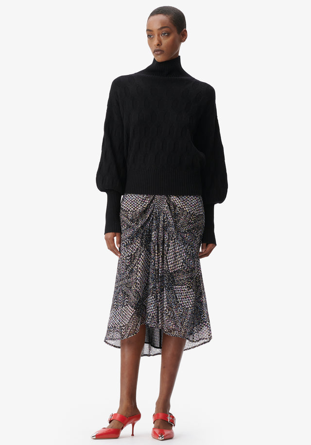 Jumper Kaito black - You will love this honeycomb-patterned wool and cashmere jumper this... - 2/8