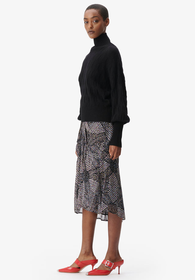Jumper Kaito black - You will love this honeycomb-patterned wool and cashmere jumper this... - 3/8