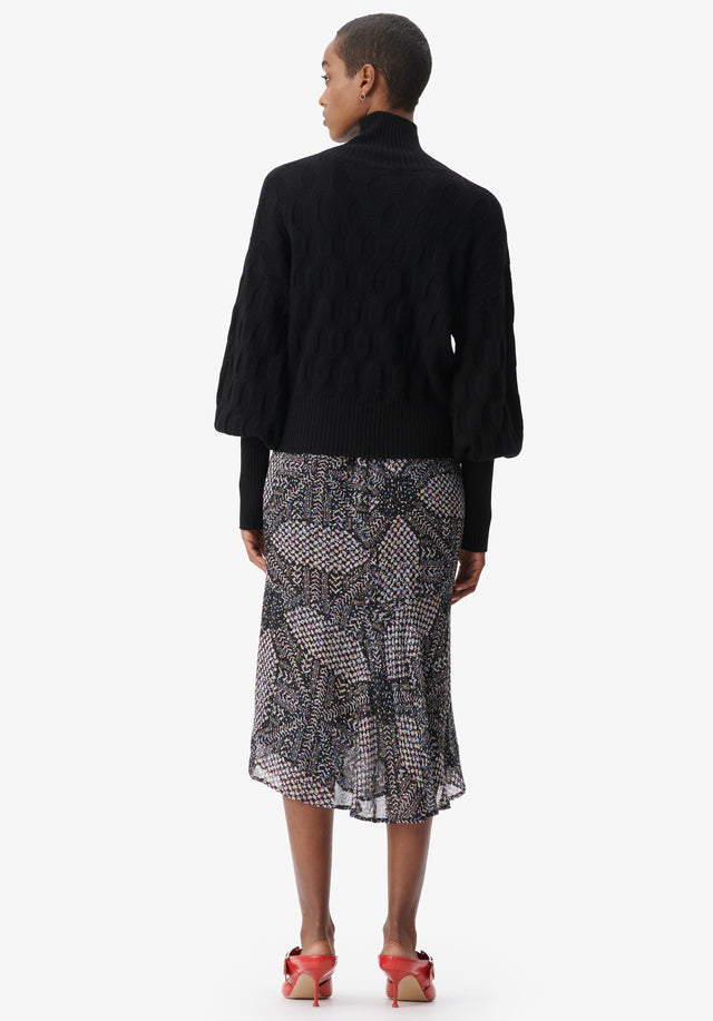 Jumper Kaito black - You will love this honeycomb-patterned wool and cashmere jumper this... - 4/8