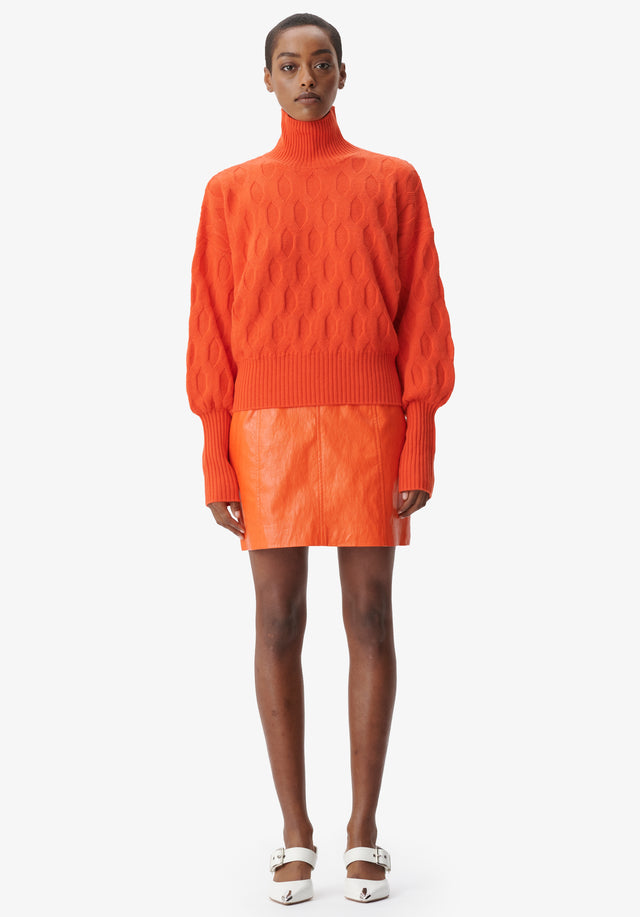 Jumper Kaito paprika - You will love this honeycomb-patterned wool and cashmere jumper this... - 5/6