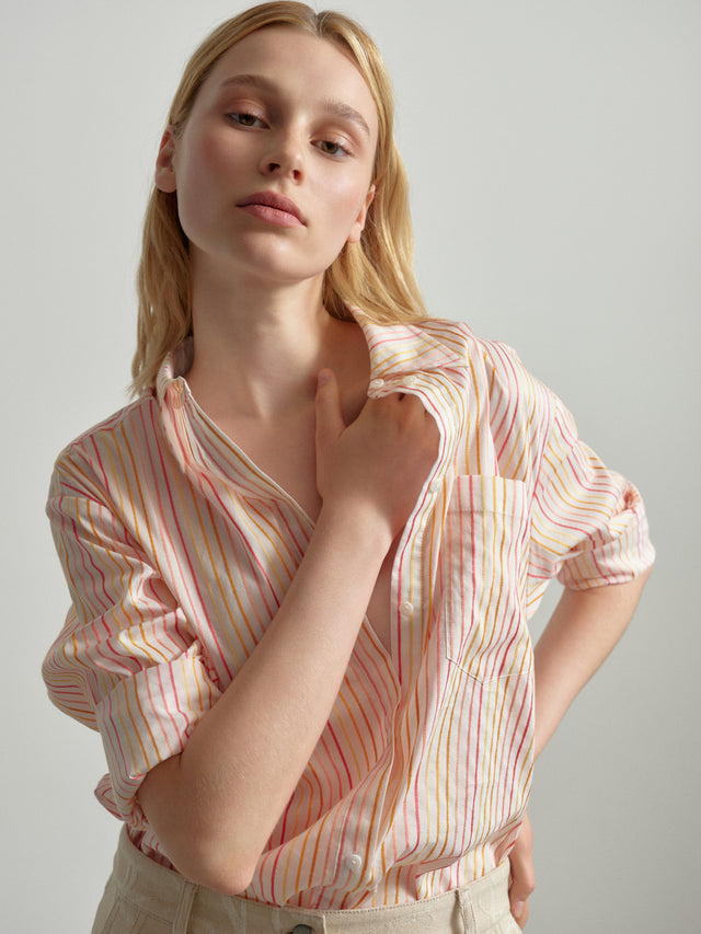 Blouse Biloxi multico stripe - As summer arrives, embrace the carefree spirit with Biloxi, a... - 1/2