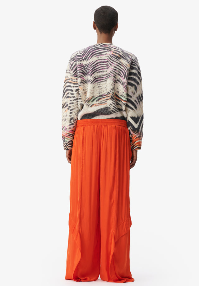 Pants Perre paprika - These lightweight pants are made from a liquid fabric that... - 3/5