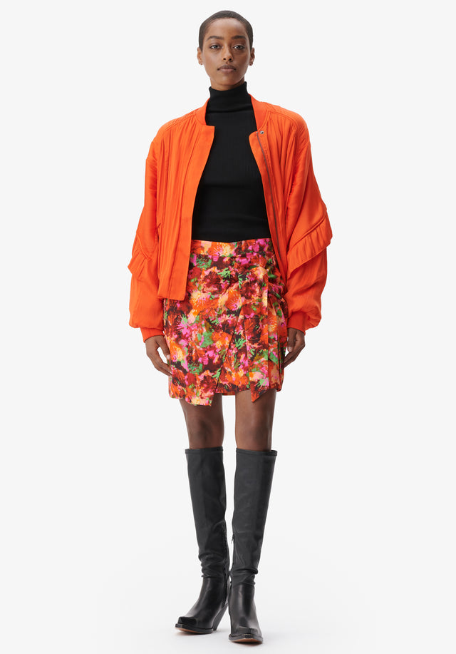 Skirt Solea shibori flower - Shibori florals with lush pops of green are displayed on... - 5/6