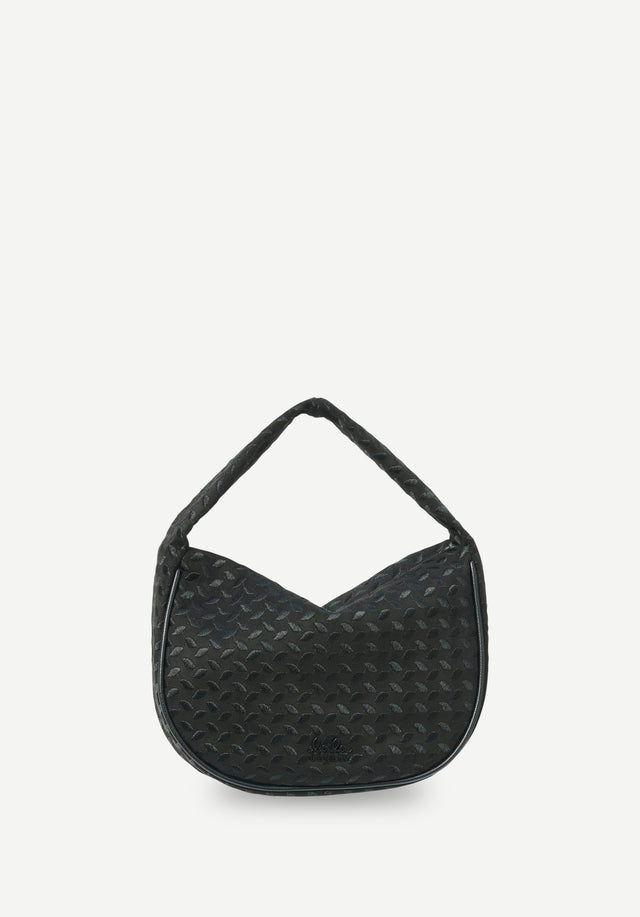 Small Handbag Merve heritage suede black - This cushiony handbag is made from soft vegan suede and... - 1/6
