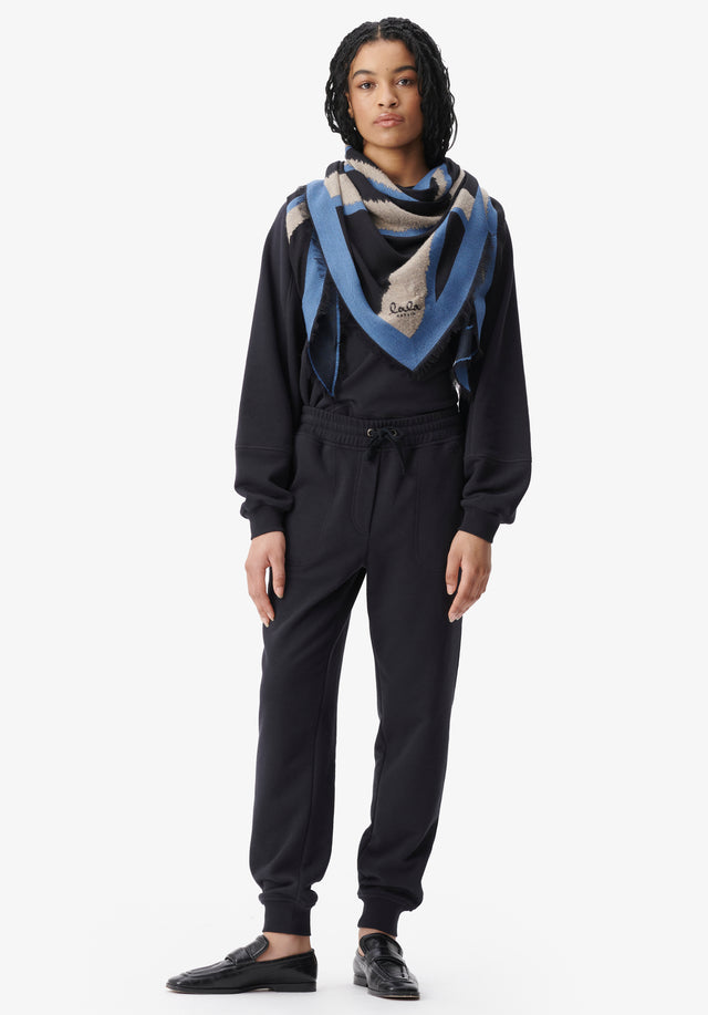 Triangle Ajen bold zebra faded denim - Featuring an intriguing blend of textures and seasonal colors, this... - 2/4