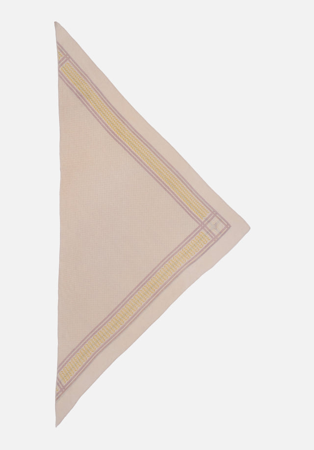 Triangle Heritage Double egret flip - For Spring/Summer 23, the luxuriously soft, triangle-shaped cashmere scarf features... - 4/7