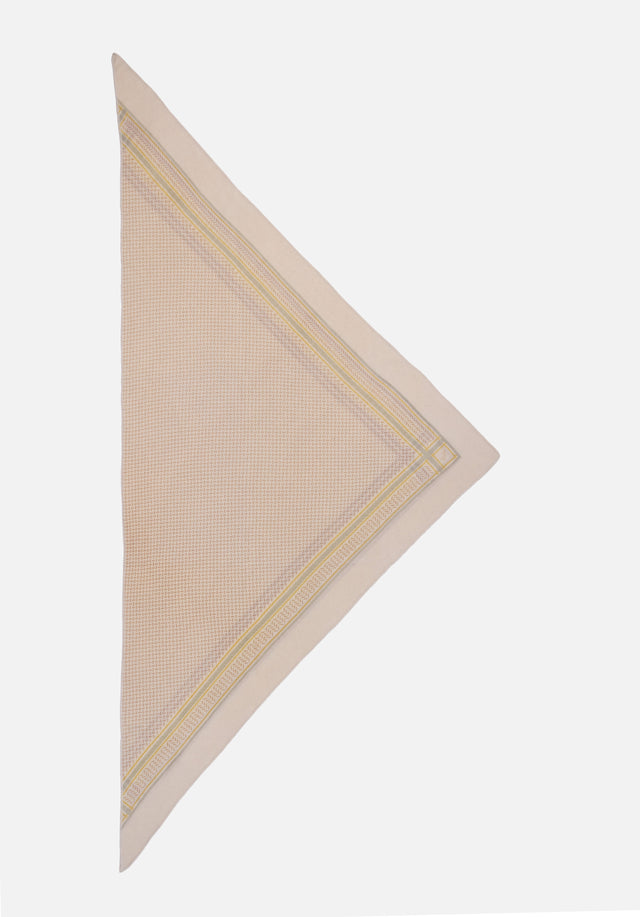 Triangle Heritage Double egret flip - For Spring/Summer 23, the luxuriously soft, triangle-shaped cashmere scarf features... - 6/7