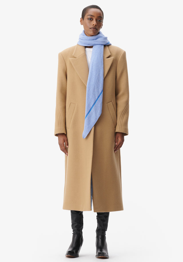 Triangle Solid blue jewel shades - The ultra-soft, versatile cashmere scarf comes with a subtle logo.... - 1/4
