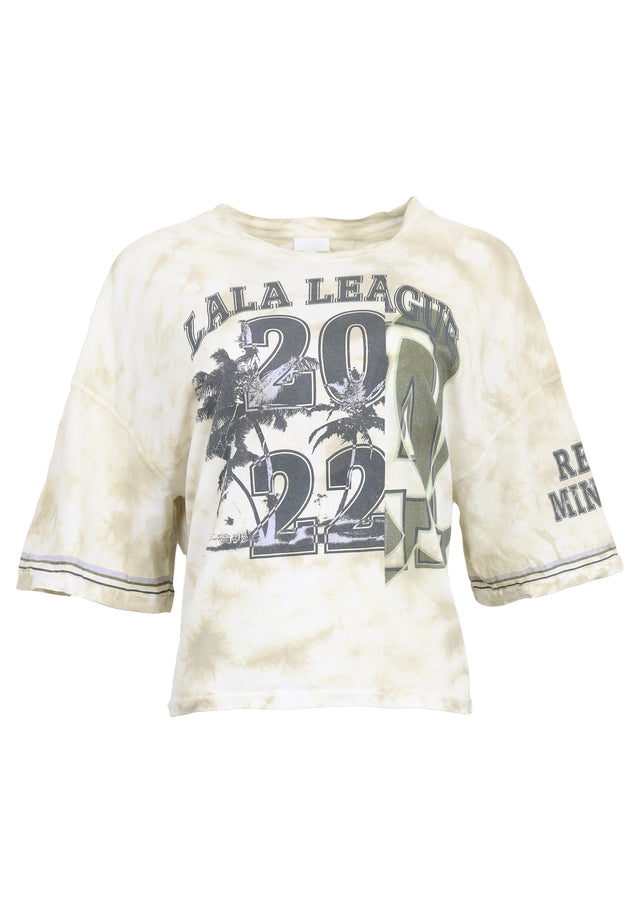 Pre-loved T-Shirt Creo - XL green tie dye - Creo's bringing some California summer spirit. The soft tie-dye pattern... - 1/1