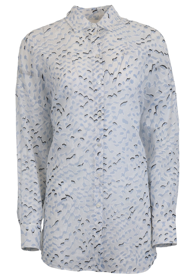 Pre-loved Blouse Bam - XS blue wave - This is the return of Bam. This classic button down... - 1/1