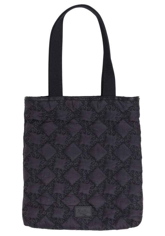 Pre-loved Shopper Montsy - OS black lalagram - Everyday darling. With a monogram embellishment, Montsy is a medium... - 1/1