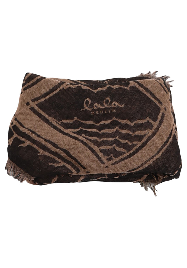 Pre-loved Triangle Angela - OS Check Kufiya Black Camel - A triangle shaped scarf, made of high quality wool-cotton-blend with... - 1/1
