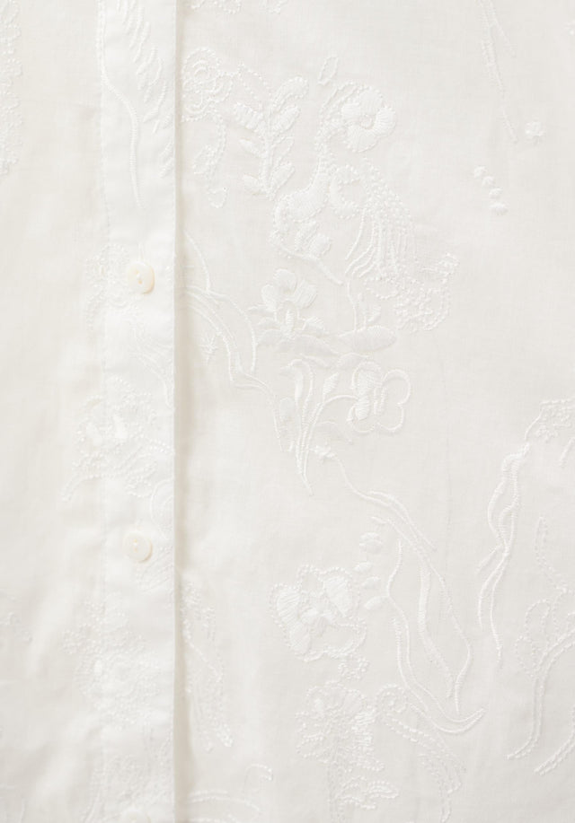 Blouse Bam magic garden embroidery white - This is the return of Bam. This classic button-down shirt... - 4/4