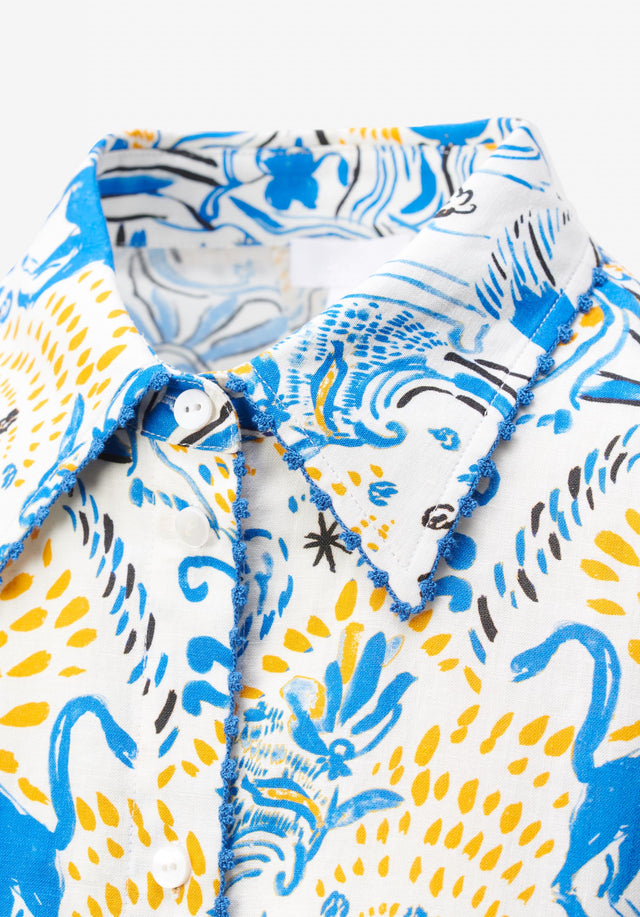 Blouse Betta magic garden day - Crafted with care from a luxurious linen viscose blend, this... - 3/3