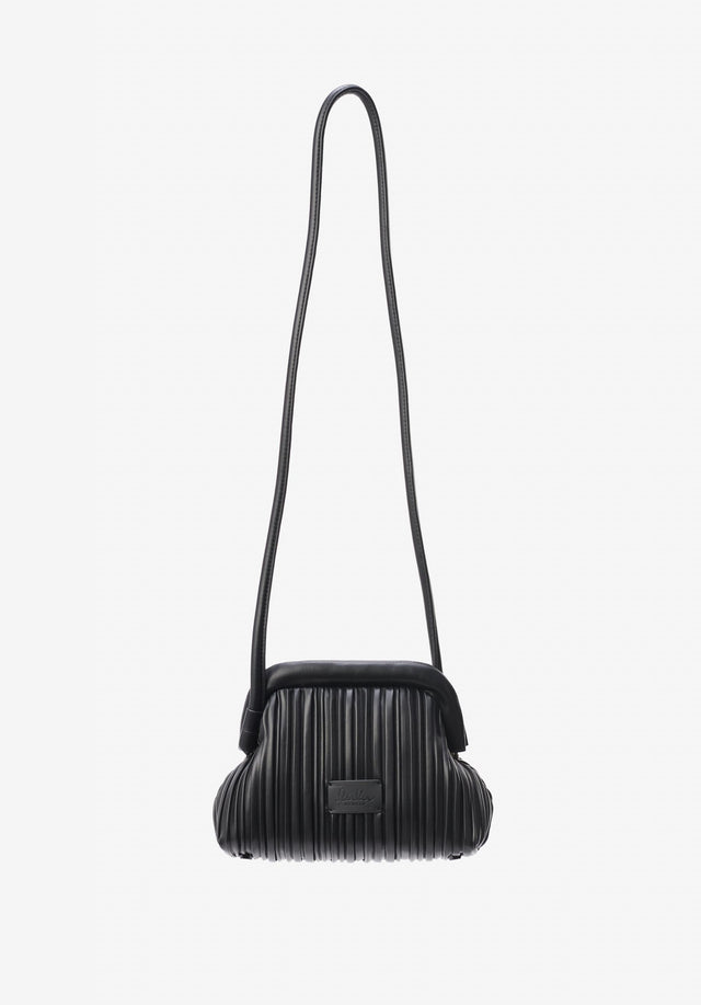 Crossbody Clutch Maude plisse black - Crafted with delicate pleats reminiscent of a chic purse, this... - 1/3
