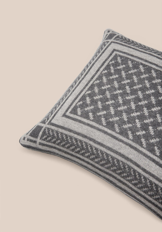 Cushion Trinity Classic Lubecca Flanella - A soft and luxurious cashmere pillow with a jacquard pattern in... - 6/6