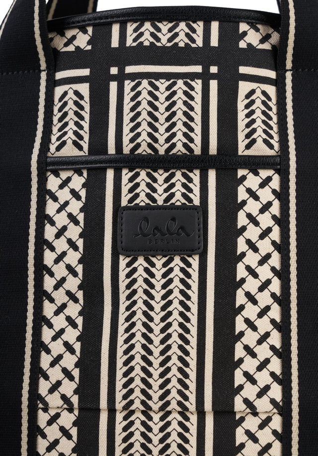 East West Tote Marin heritage stripe black - As classic as they come, but with a modern twist.... - 3/5