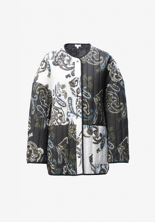 Jacket Jabari paisley park black & white - Jacket Jabari is a softly padded jacket with a fascinating... - 3/3