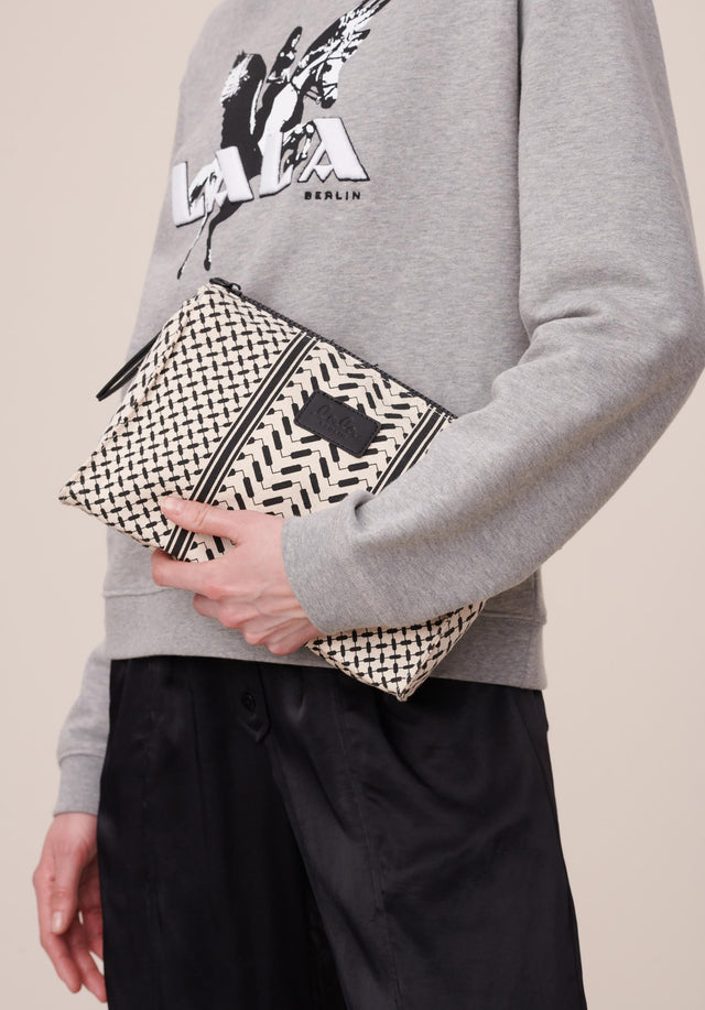 Cosmetic Bag Pili Heritage Off-White_Black - A cute and practical pouch sporting our classic print in... - 1/5