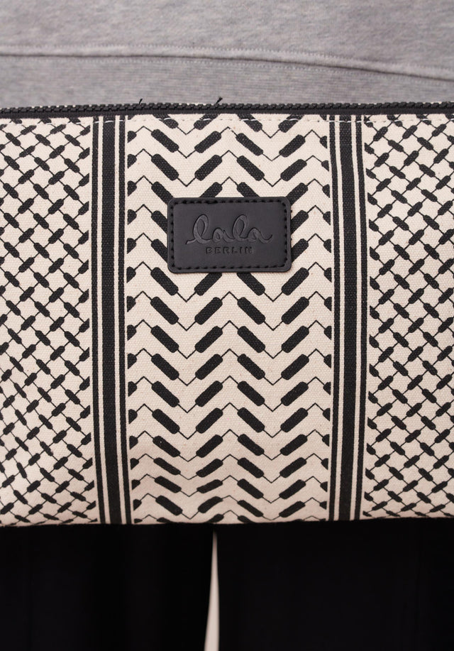 Cosmetic Bag Pili Heritage Off-White_Black - A cute and practical pouch sporting our classic print in... - 3/5
