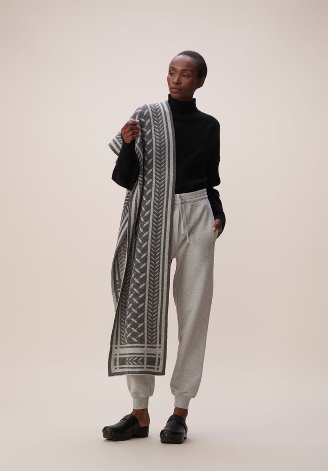 Scarf Chuck Lubecca Flanella - A soft cashmere scarf with an elaborate jaquard knitting technique... - 4/8