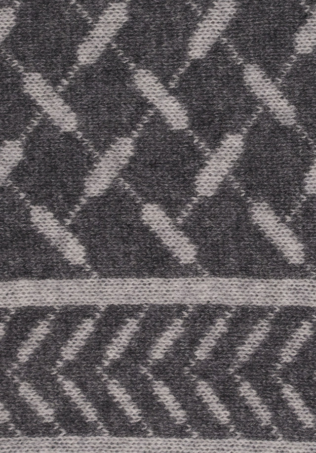Scarf Chuck Lubecca Flanella - A soft cashmere scarf with an elaborate jaquard knitting technique... - 7/8