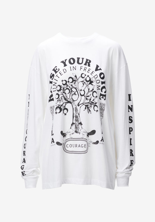 Longsleeve Igor raise your voice white - Raise your voice. Pre-Spring 24 brings this fun piece back... - 3/3