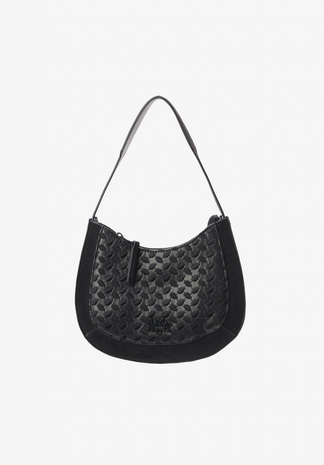 Mini Shoulderbag Mesca heritage embroidery black - Mini shoulder bag Mesca is crafted from premium vegan leather,... - 1/4