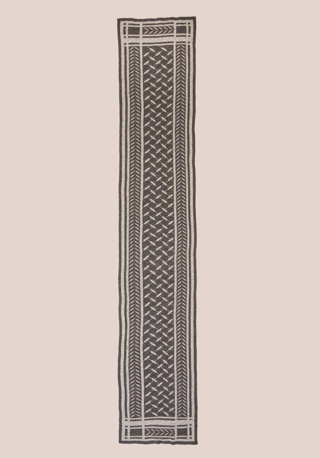 Scarf Chuck Lubecca Flanella - A soft cashmere scarf with an elaborate jaquard knitting technique... - 5/8
