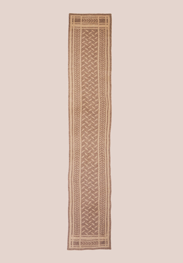 Scarf Chuck Stradivari Dune - A soft cashmere scarf with an elaborate jaquard knitting technique... - 2/2