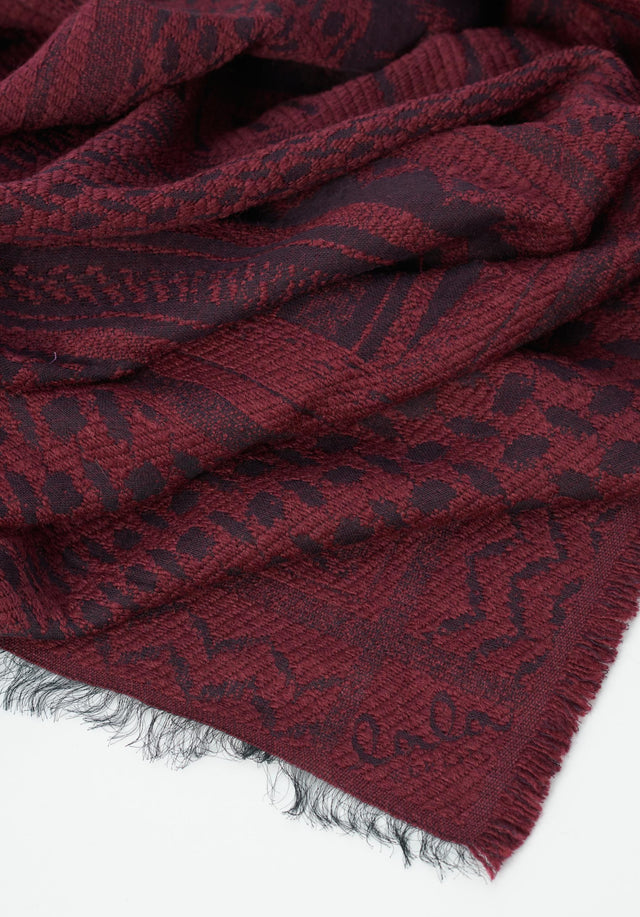 Scarf Anais zebra swirl fudge - Anais is a large cube adorned with an intricately crafted... - 3/4
