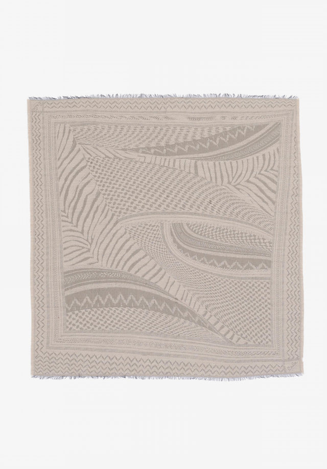 Scarf Anais zebra swirl desert - Anais is a large cube adorned with an intricately crafted... - 3/4