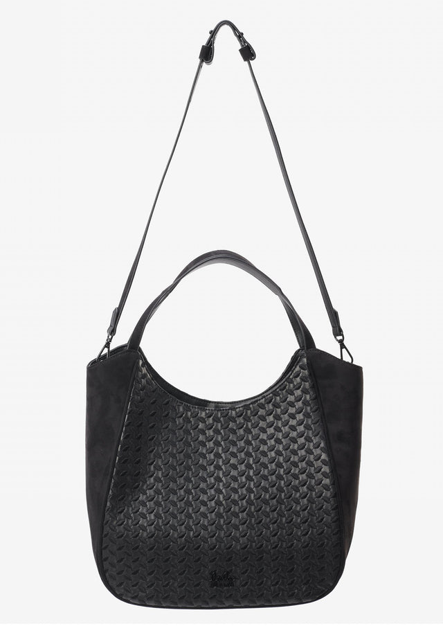 Shopper Mar heritage embroidery black - This elegant yet practical shopper bag is spacious enough to... - 3/4