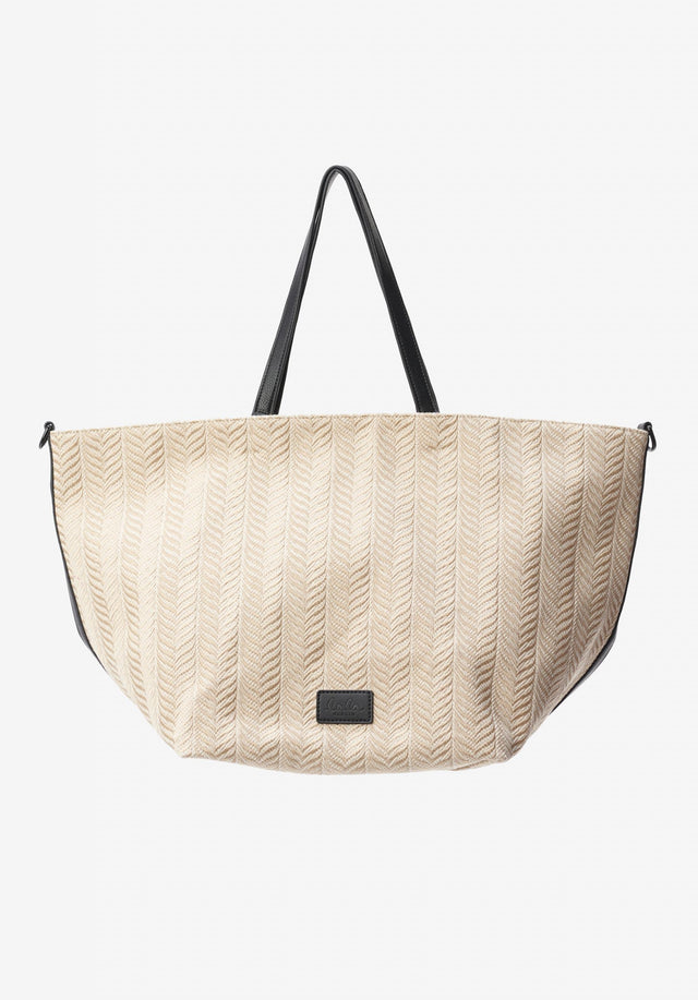 Shopper Monna chevron creme brulee - An elegant silhouette with a soft feel. For women on... - 1/4