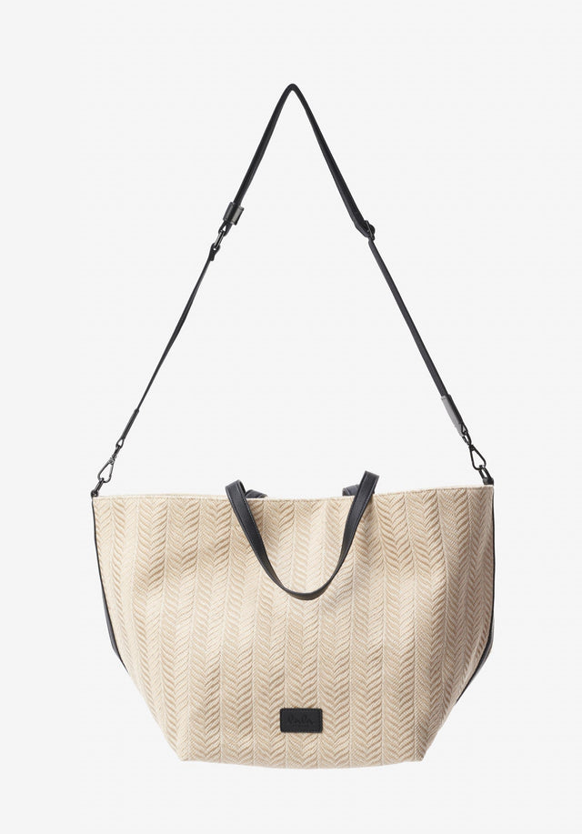 Shopper Monna chevron creme brulee - An elegant silhouette with a soft feel. For women on... - 3/4