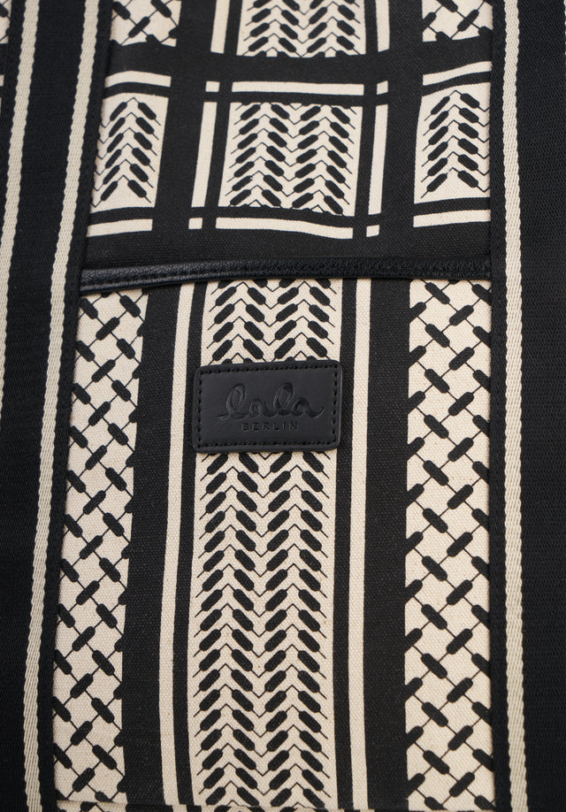 Tote Carmela 2.0 heritage stripe black - We've updated our classic Heritage Canvas! It's Carmela as you... - 3/6