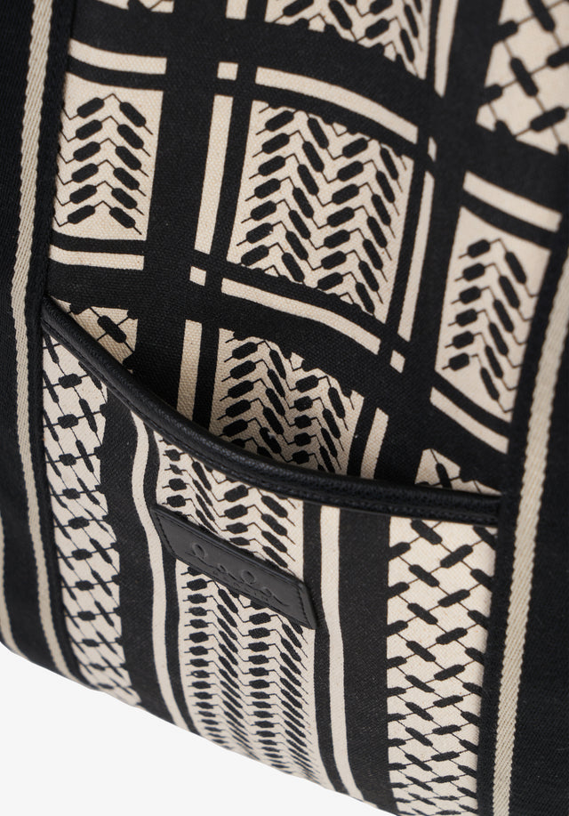 Tote Carmela 2.0 heritage stripe black - We've updated our classic Heritage Canvas! It's Carmela as you... - 4/6