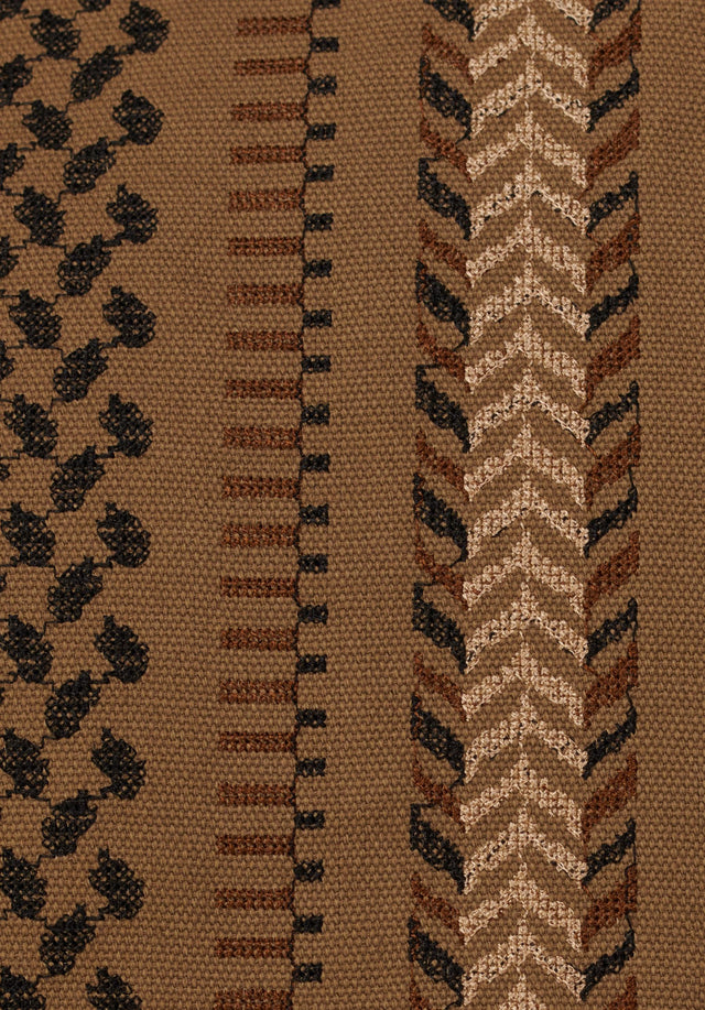 Tote Carmela X-Stitch Camel X-Stitch - An elegant tote bag made of canvas, finished with high... - 3/6