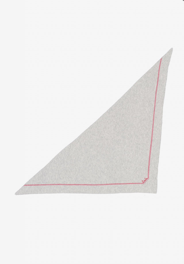 Triangle Solid dragonfruit shades - The ultra-soft, versatile cashmere scarf comes with a subtle logo.... - 4/4
