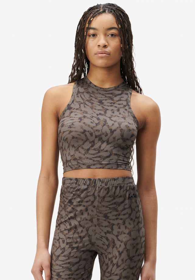 Crop Top Cindy animal storm - Whether you do yoga or not, this sexy, sporty crop...
