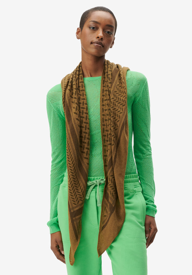 Triangle Trinity Classic M dark mocca - In spring/summer 23's freshest colors, this incredibly soft cashmere scarf... - 1/4