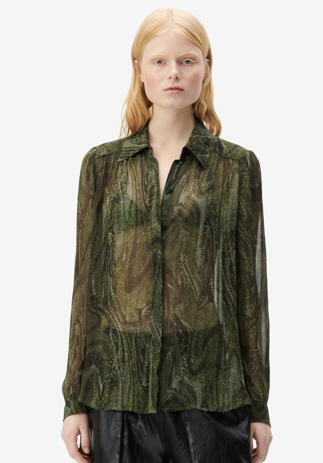 Blouse Bling agate green - No matter what you're wearing, this versatile blouse will look...
